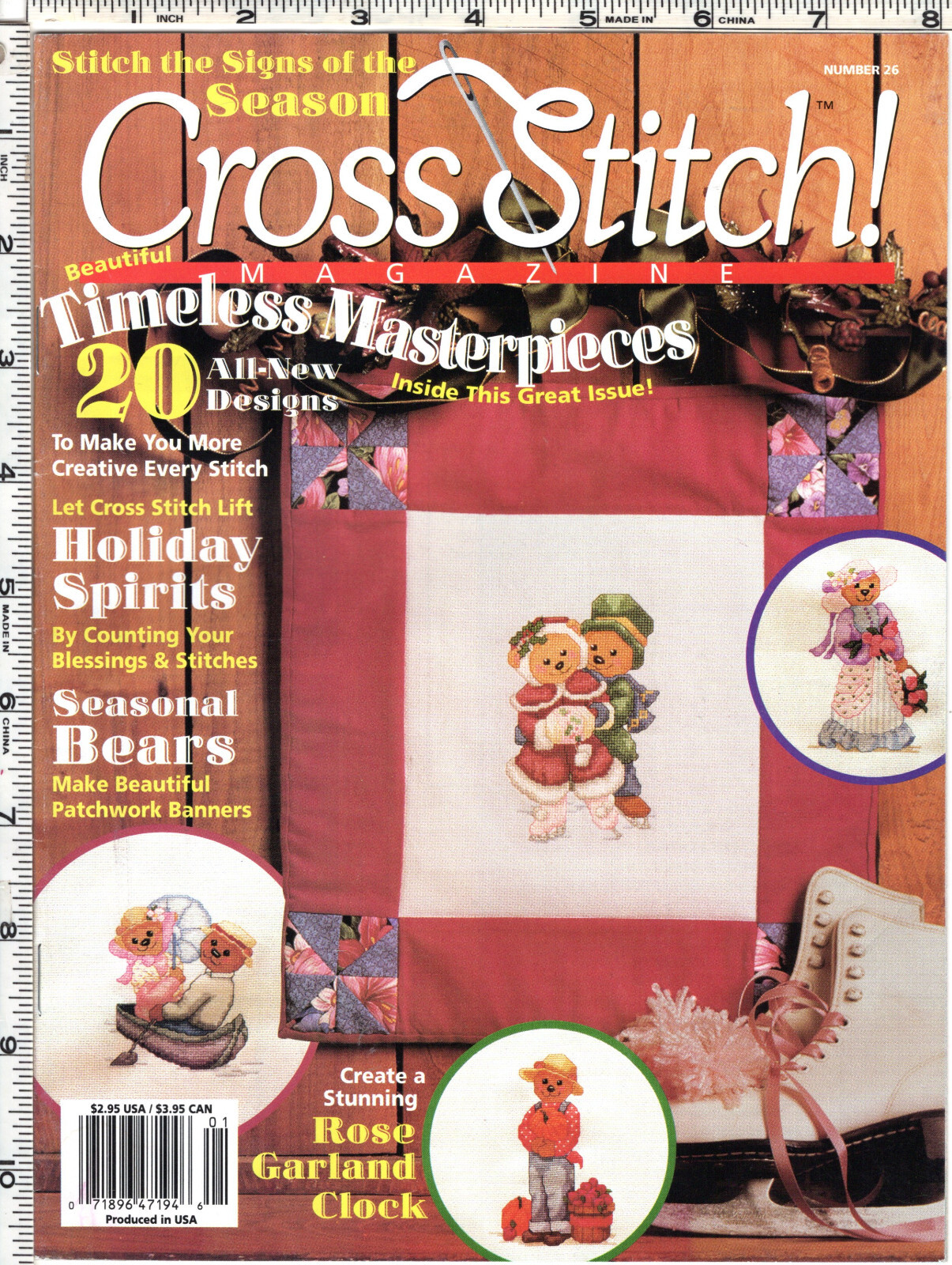Cross Stitch! Magazine Number 26 20 All New Designs Seasonal Bears Holiday Spiri