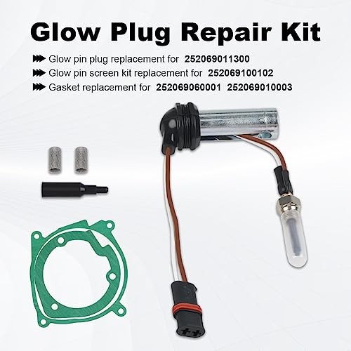 12V Heater Glow Plug Repair Kit Parking Maintenance Compatible with