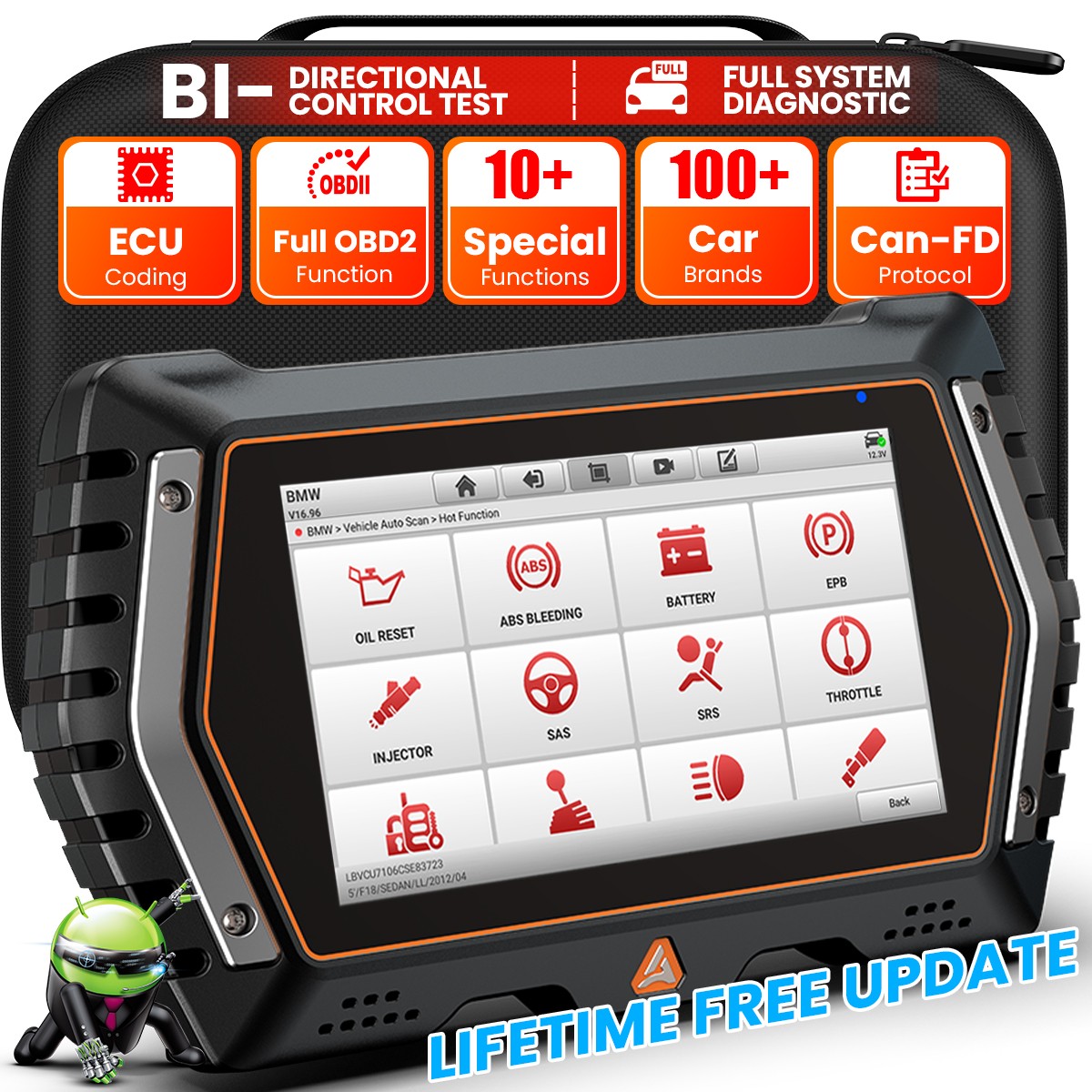 ANCEL V3 PRO OBD2 Scanner Bi-directional Scan Tool Full System Diagnostic Tool