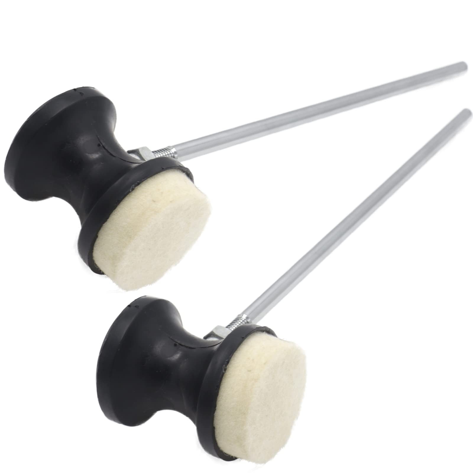 Cheerock 2pcs Double-Sided Bass Drum Pedal Beater, Double Kick Drum