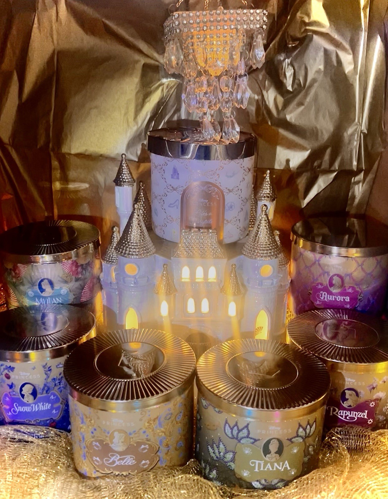 YOU CHOOSE CANDLE Bath & Body Works Disney Princess Castle Lightup Pedestal