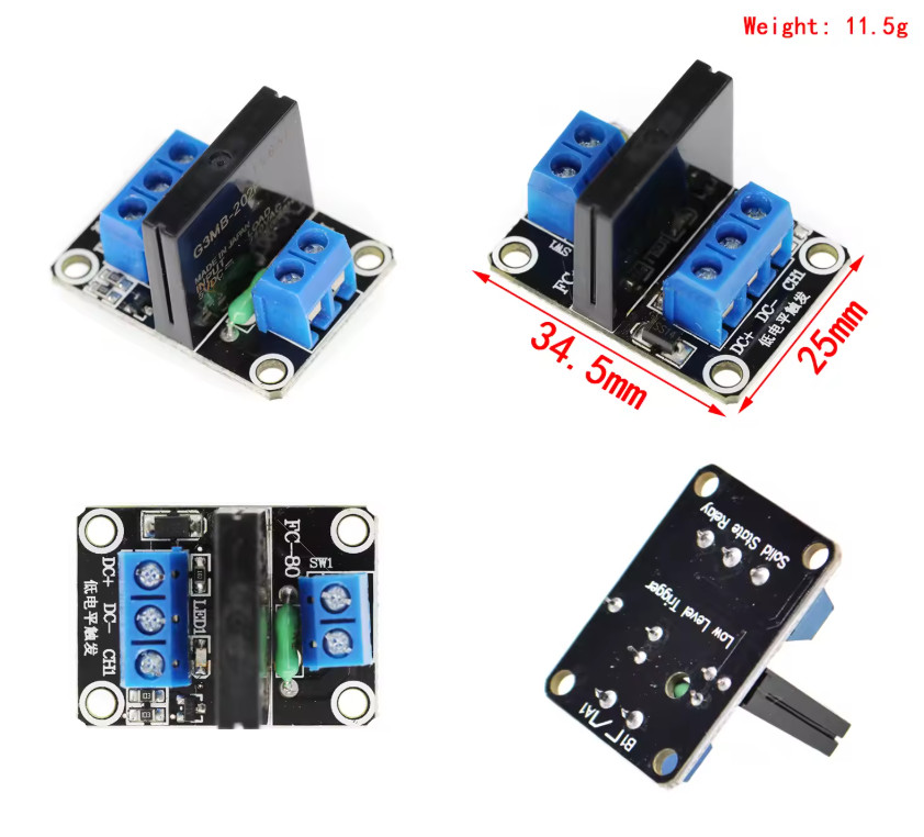 5V Relay 1 Channel For OMRON SSR High Low Level Solid State Module 250V 2A