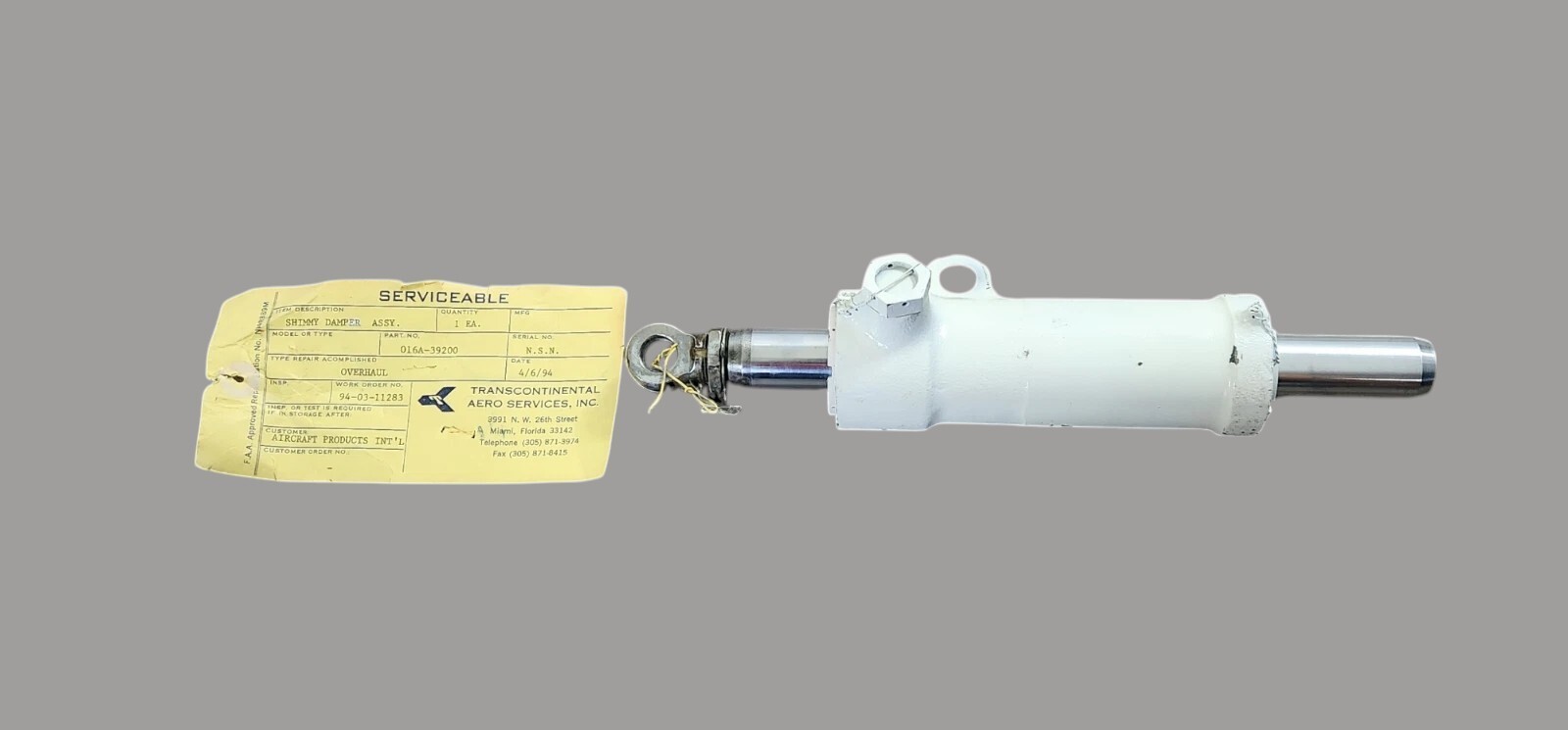 Shimmy Damper P/N: 016A-39200