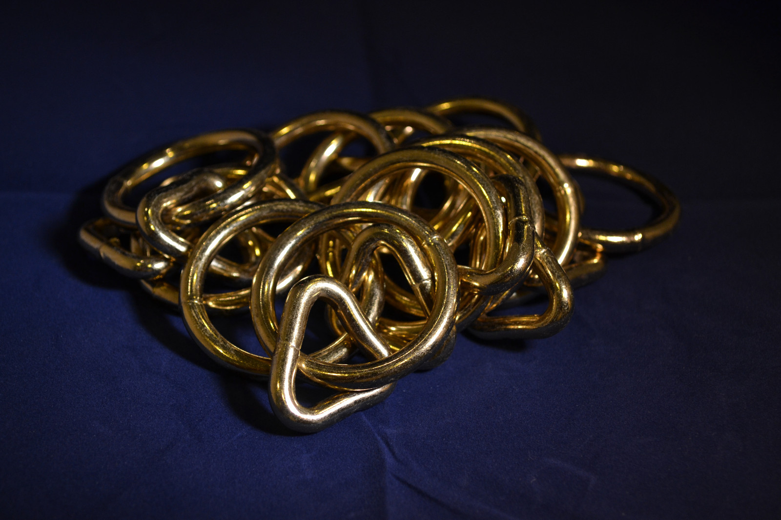 Loop & Ring - 1" Brass Plated - Pack of 4 (B48)