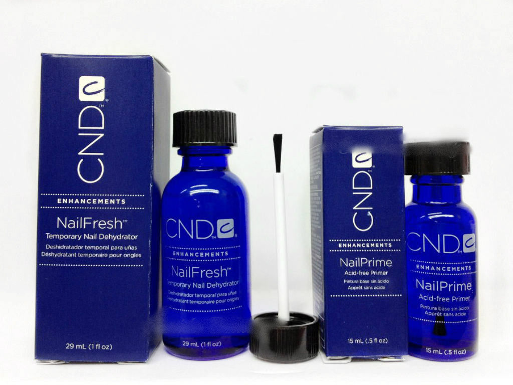 CND - NAIL FRESH 1oz/29ml + NailPrime Acid-free Primer - Combo of 2 x .5oz/15ml