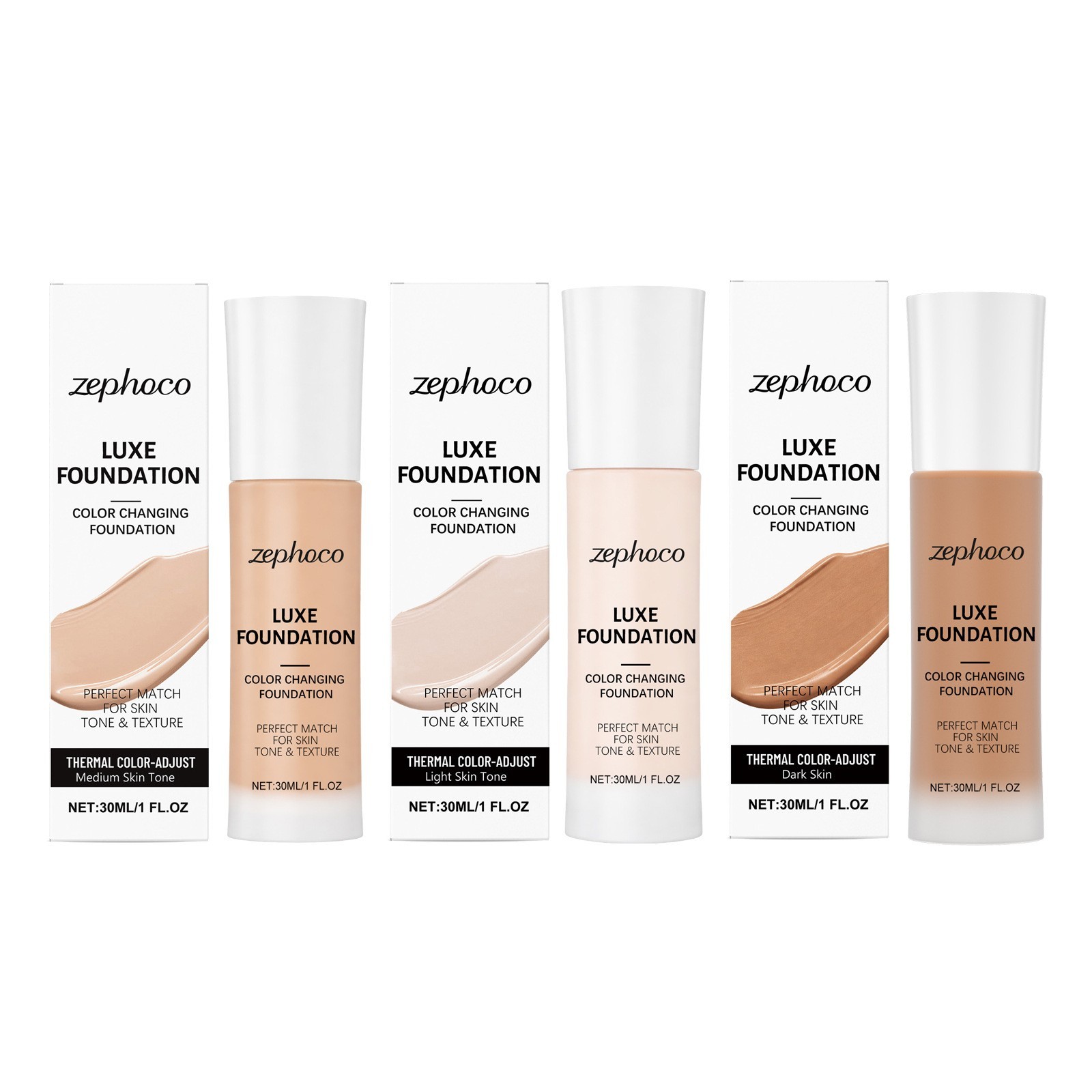 LUXE Intelligent Color Correcting Foundation - Fits All Skin Tone, 30ml/1 fl oz
