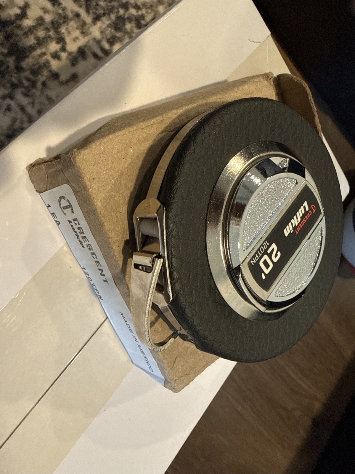 Crescent Lufkin 120TPN 20ft Steel Tape Measure Chrome Anchor USA Made Artisan