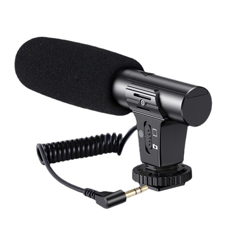 Studio Camera Mounted Mics 700mm Spring Wire 3A Battery Powereds For Vloggers