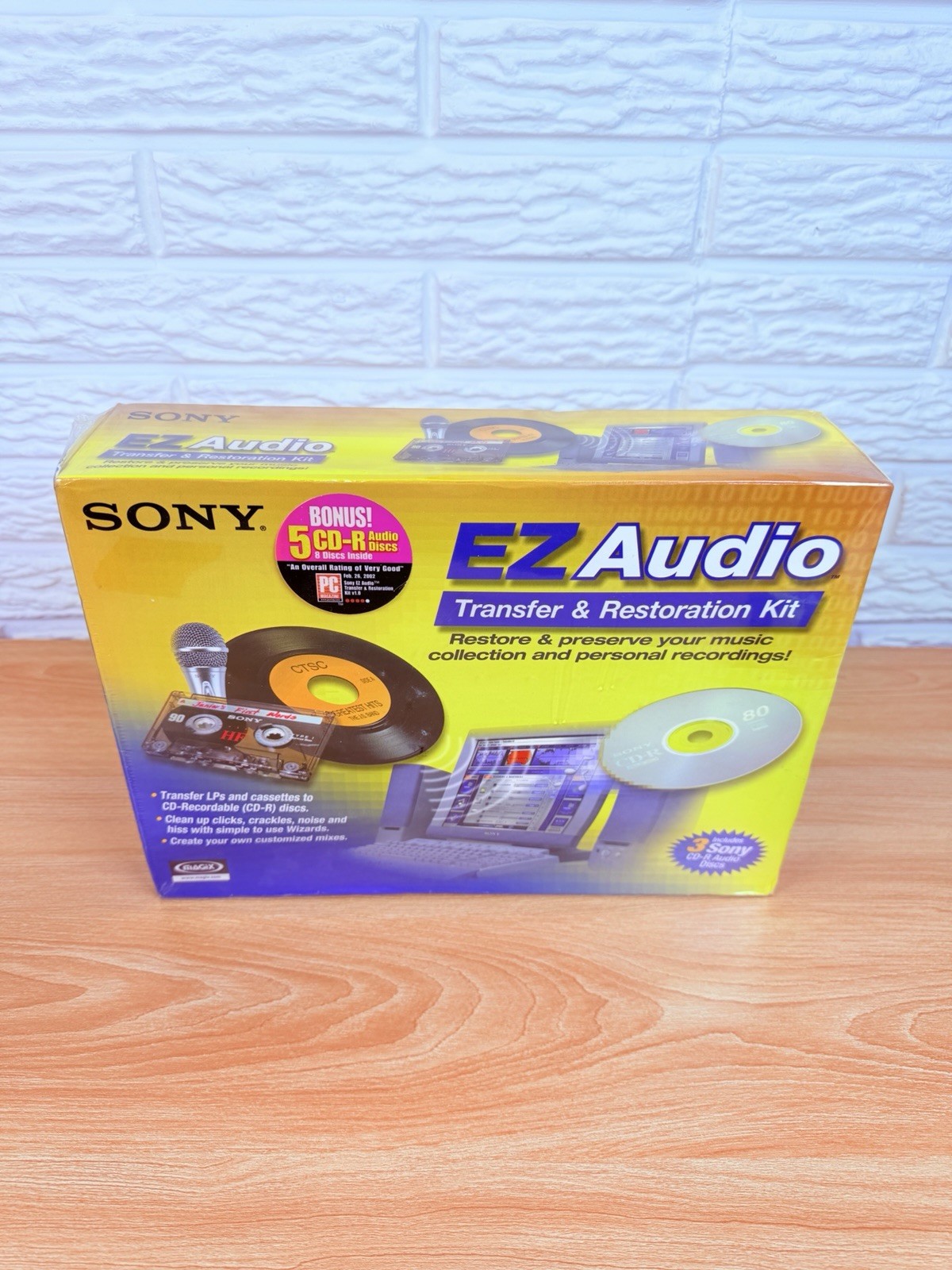 Sony MAGIX EZ Audio Transfer & Restoration Kit w/ 5 CD-R Audio Discs Sealed