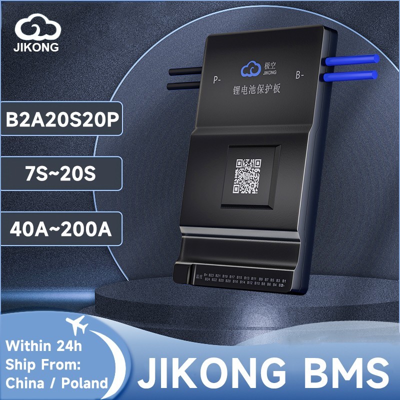 JK BMS B2A20S20P-HC smart bms Heat CAN RS485 BT Active Balance Current 8S~20S 2A