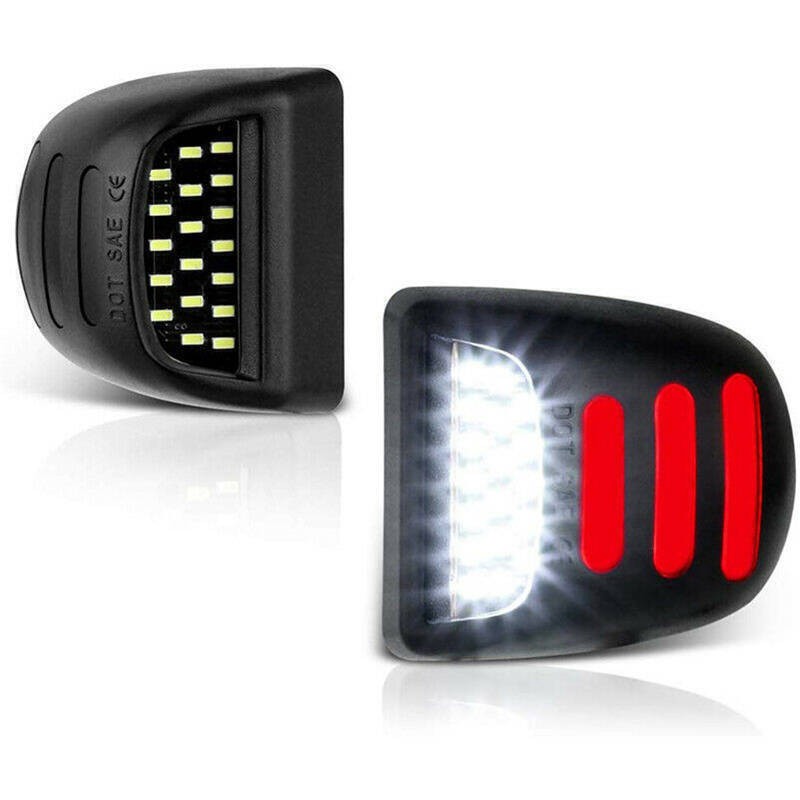 LED License Plate Tag Light Red LED Neon Tube For Chevy For Silverado 1500 2500
