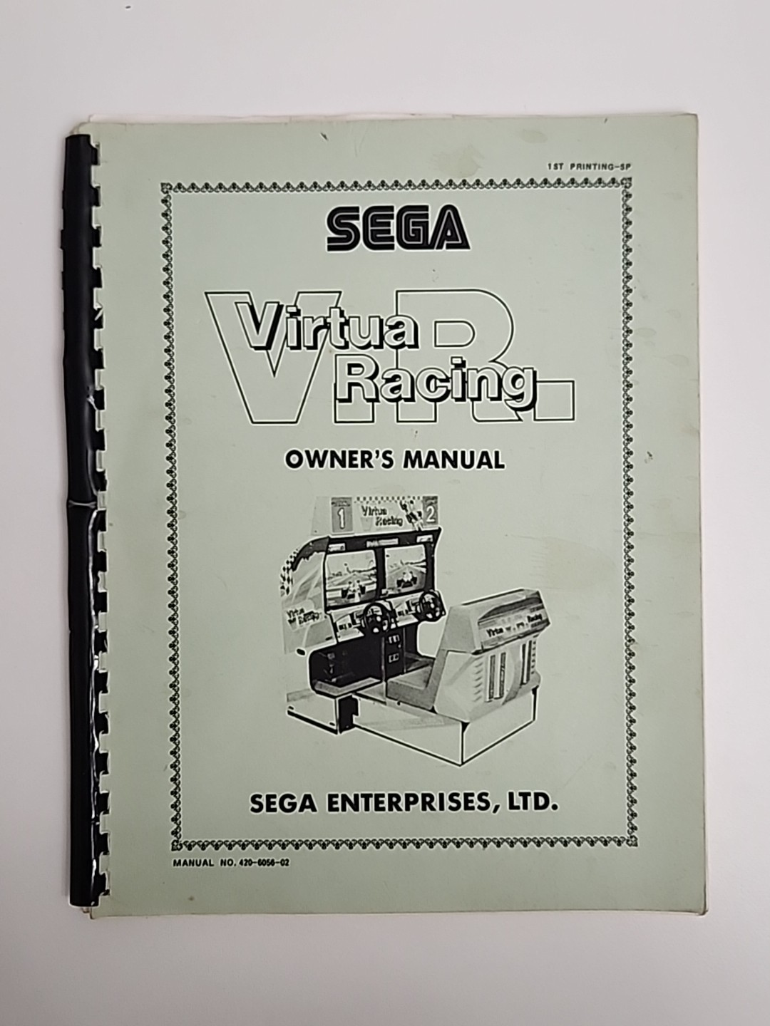 VIRTUA RACING  Arcade Game Manual /Parts/Wiring Diagram SEGA  Original
