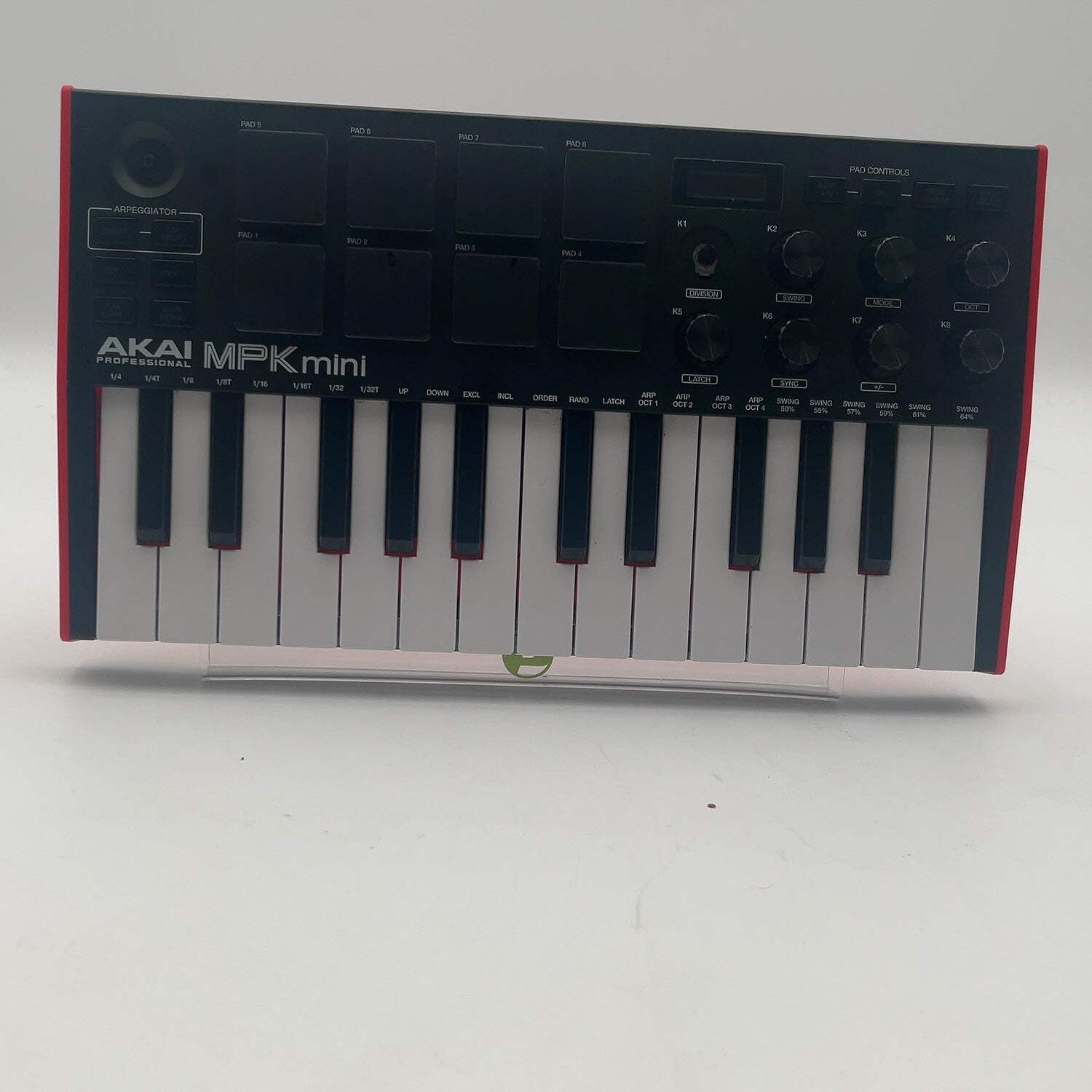 Broken Akai MPKMINI4R 2-Channel USB MIDI Keyboard Controller Missing Knobs