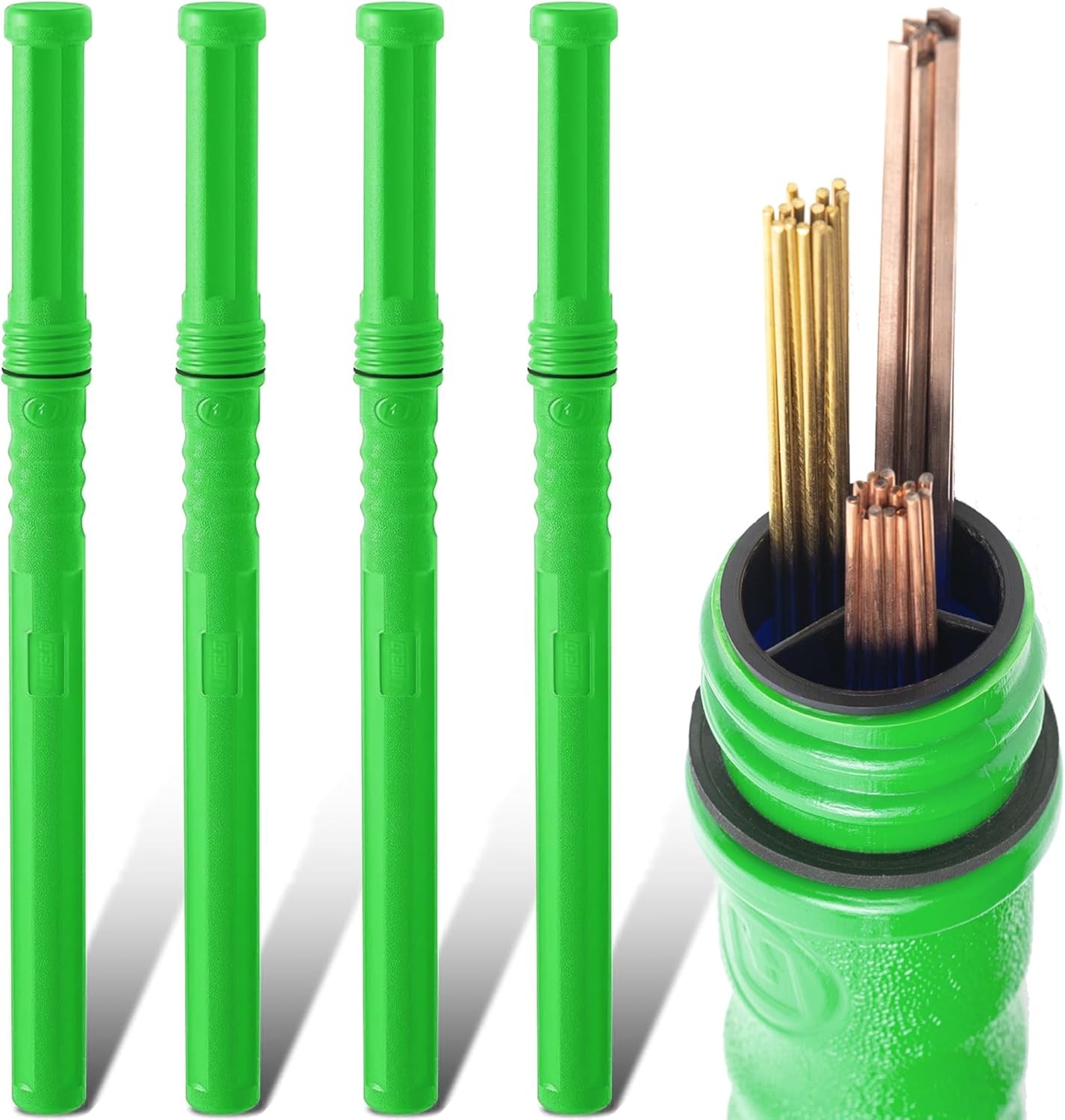 4 Pcs Welding Rod Storage 40 Inch Tig Rod Storage Canisters Welding Electrode...