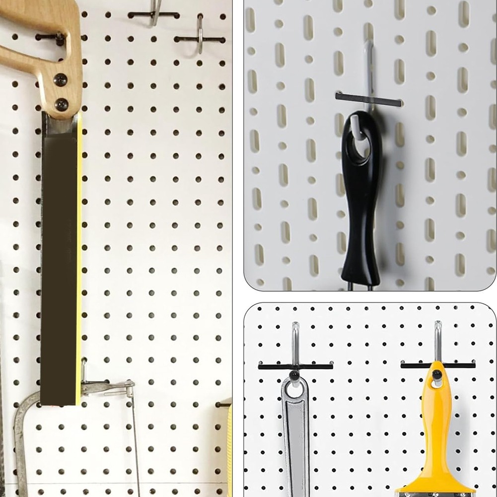100pcs Peg Locks Pegboard Hook Retainers for Standard 1/4" and 1/8"5448