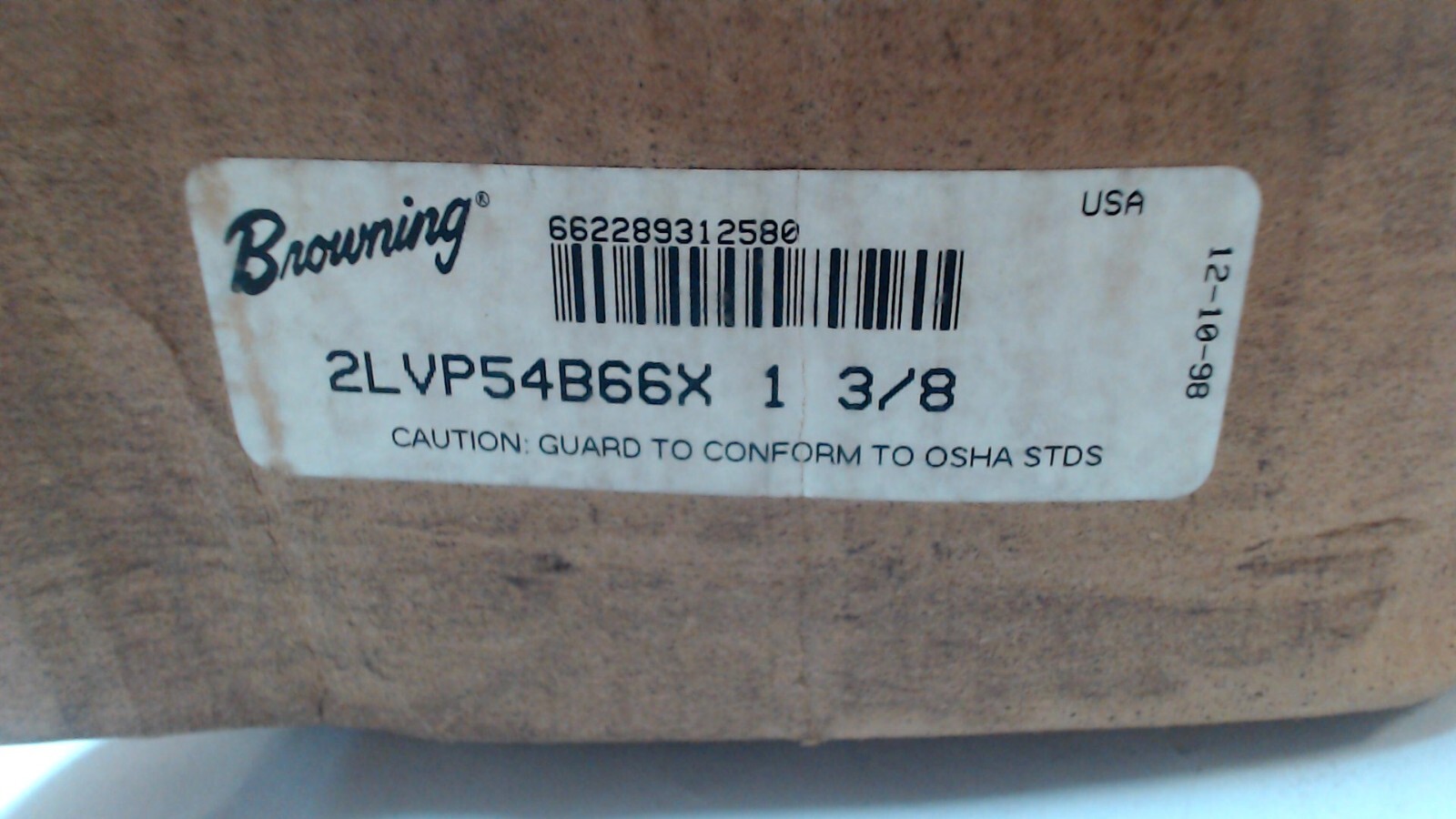 Browning 2LVP54B66X (2LVP54866) 2 Groove Pulley 1 3/8 Bore