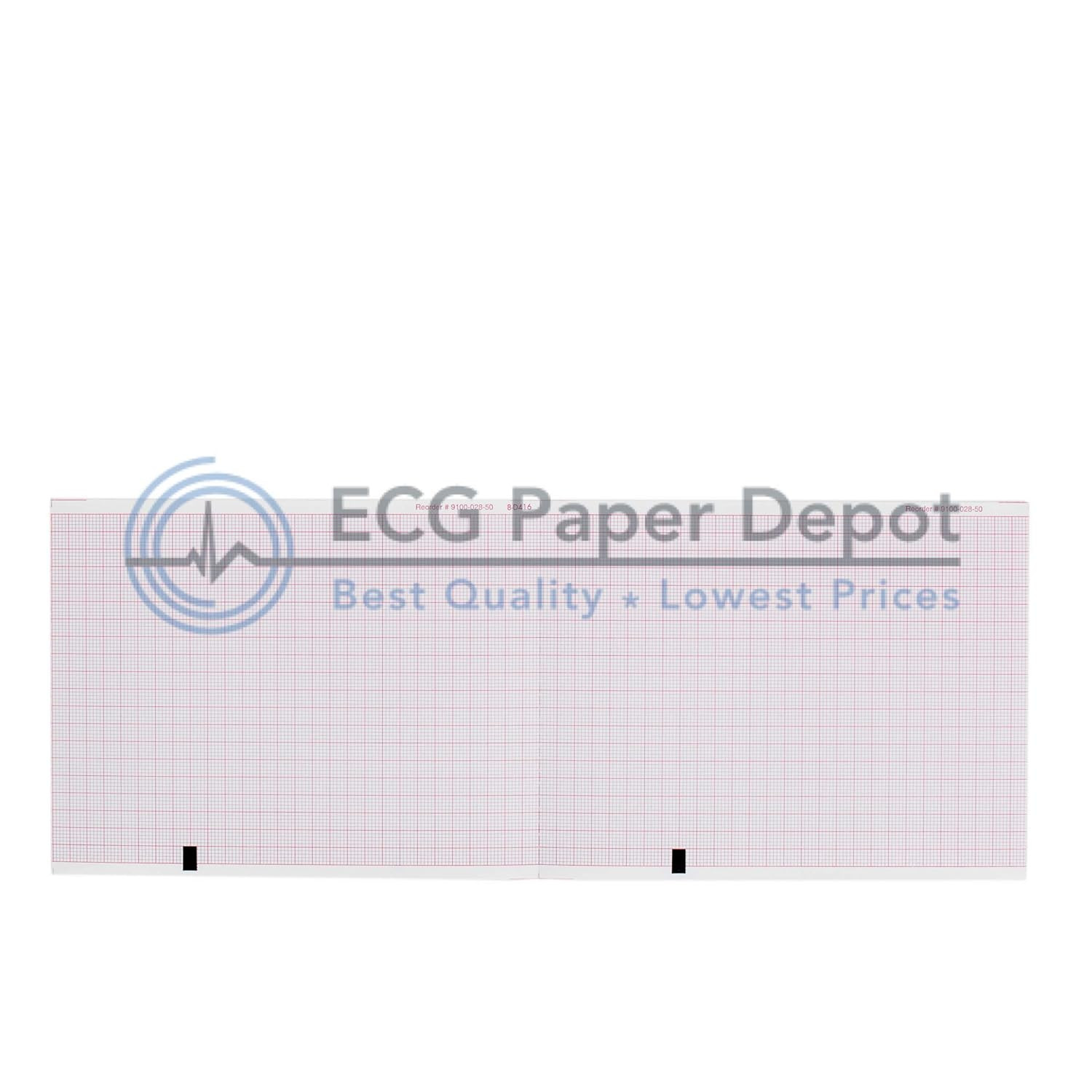 Mortara Eli 150 Ekg Machine Paper - 108Mm X 140Mm X 200 Sheets (5 Packs)