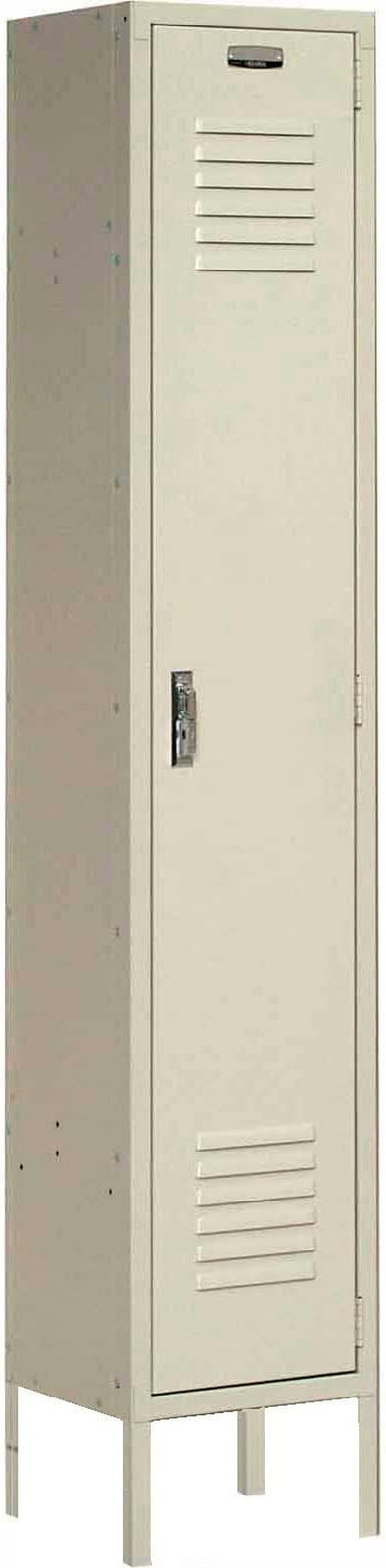 Single Tier Locker, 15X18X72, 1 Door, Unassembled, Tan