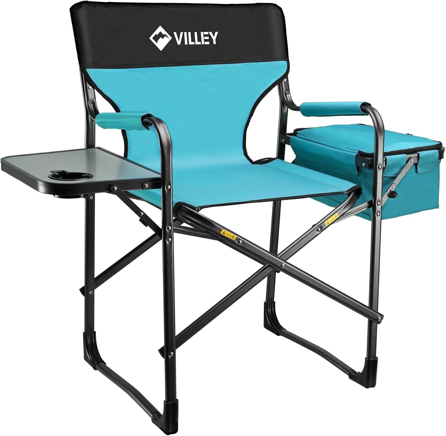 Heavy Duty Directors Chair Folding Camping Chairs W/ Cooler Bag Portable