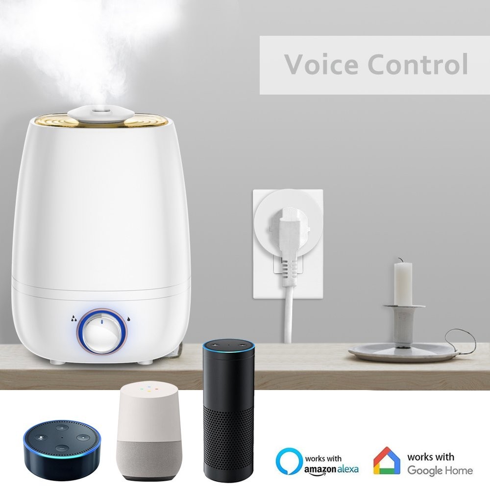 2PCS Smart Plug Compatible w/Alexa & Google Home Smart Life Voice Control Socket
