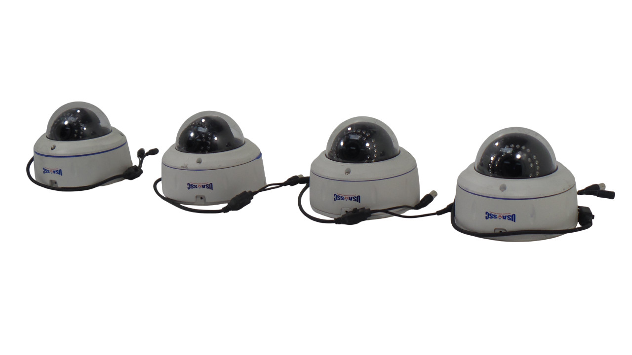 Lot of 4  Vandal Proof In/Outdoor IR Dome Surveillance Camera 700TVL