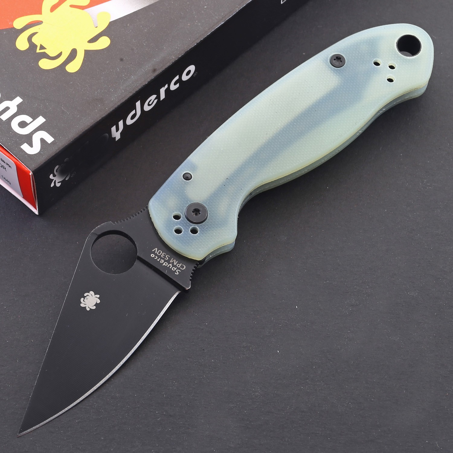 Para Military Small Clear G10 Handle Tactical Survival Camp Pocket Folding Knife