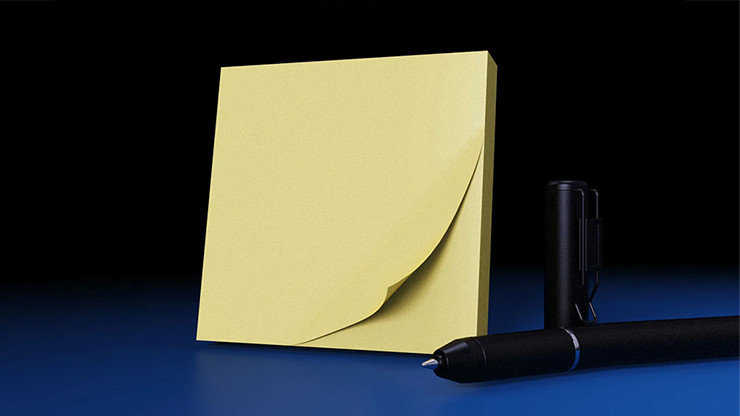Iarvel Post-It Pad (Yellow) by Iarvel Magic Mentalism Tricks