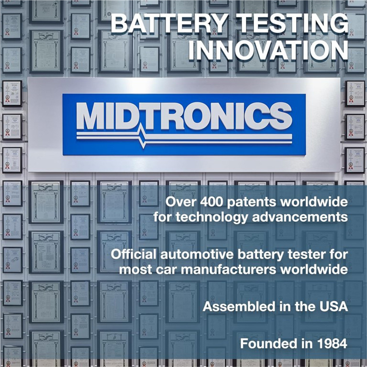 Midtronics Battery and Electrical System Analyzer- MDX-AI- Integrated Printer- 3