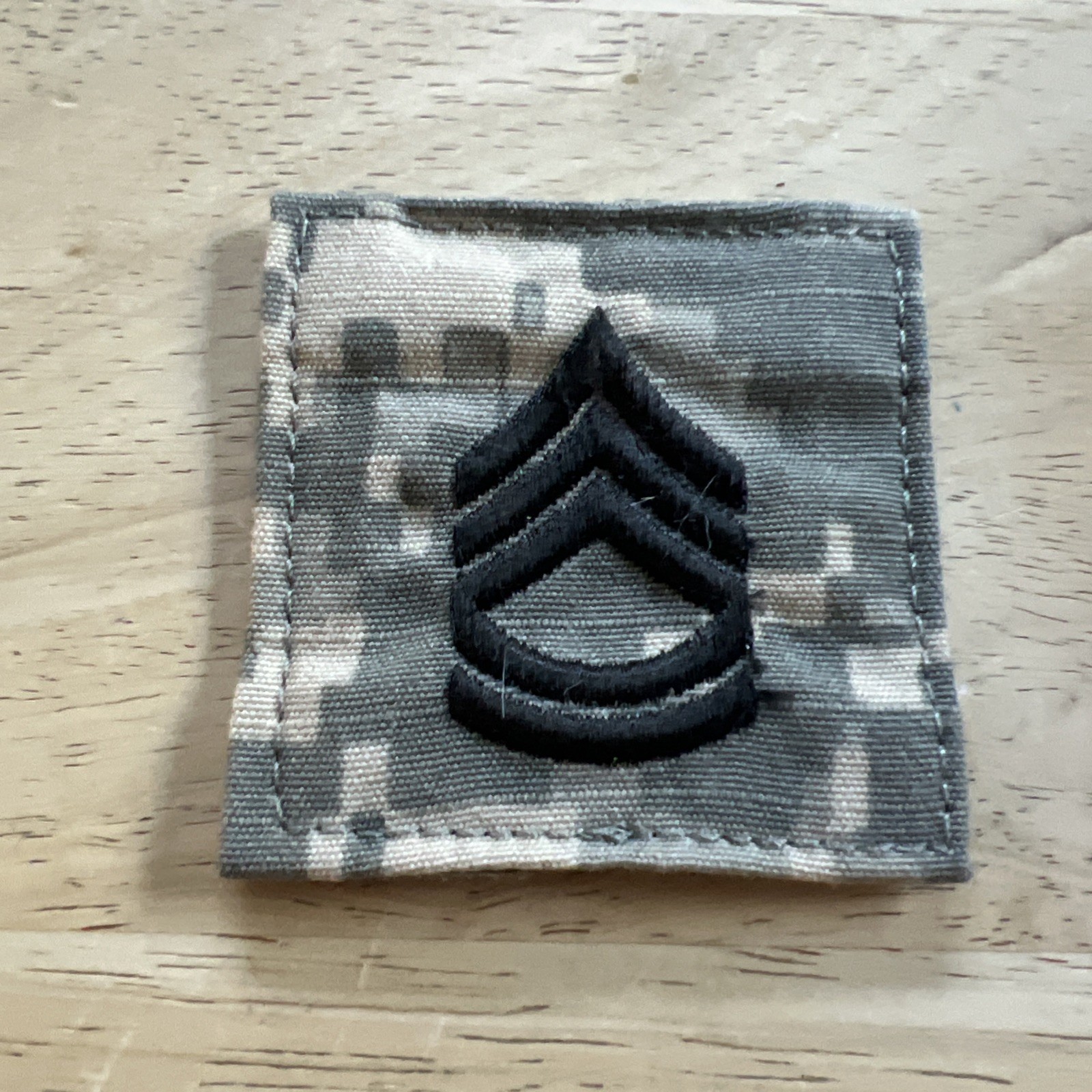 Army Sergeant First Class (E-7) Rank Insignia, Hook And Loop Digital ACU Camo