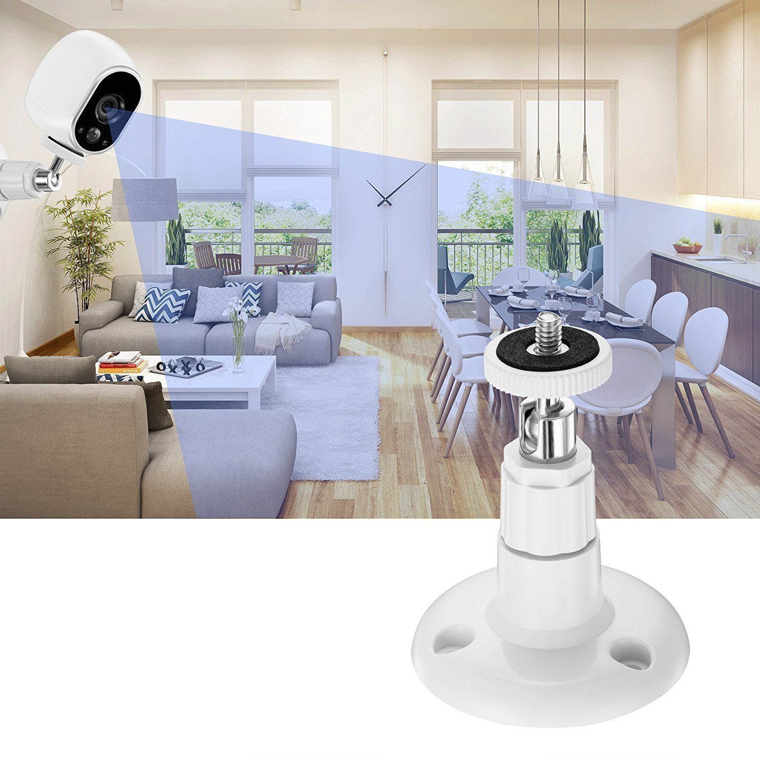Security Camera Wall Mount Bracket Holder Stand For Arlo Pro/Wyze Cam Pan System