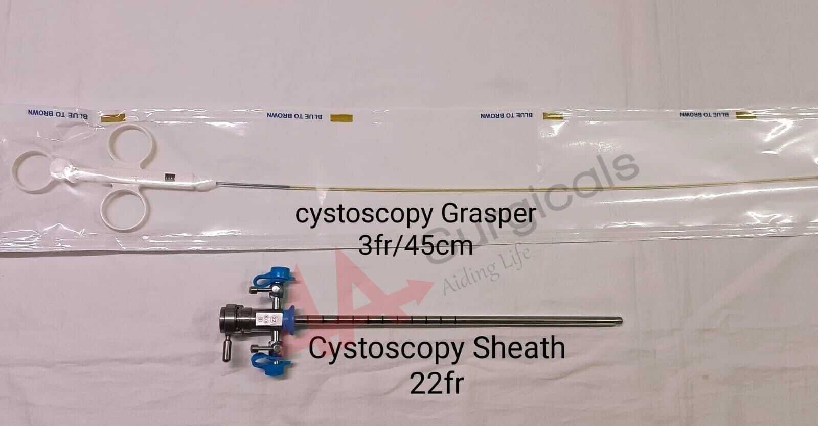 4A Cystoscopy Sheath With Obturator 22Fr +Cystoscopy Graspers 3fr