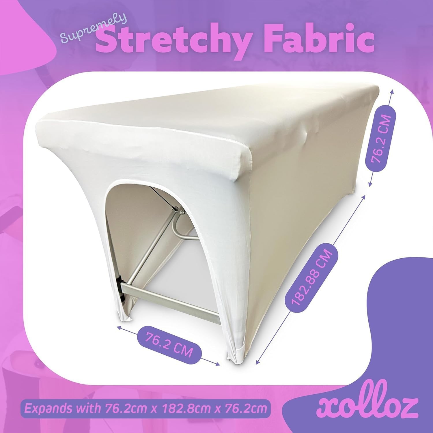 Soft & Snug Stretch Massage Table Cover – Ideal for Therapists & Estheticians