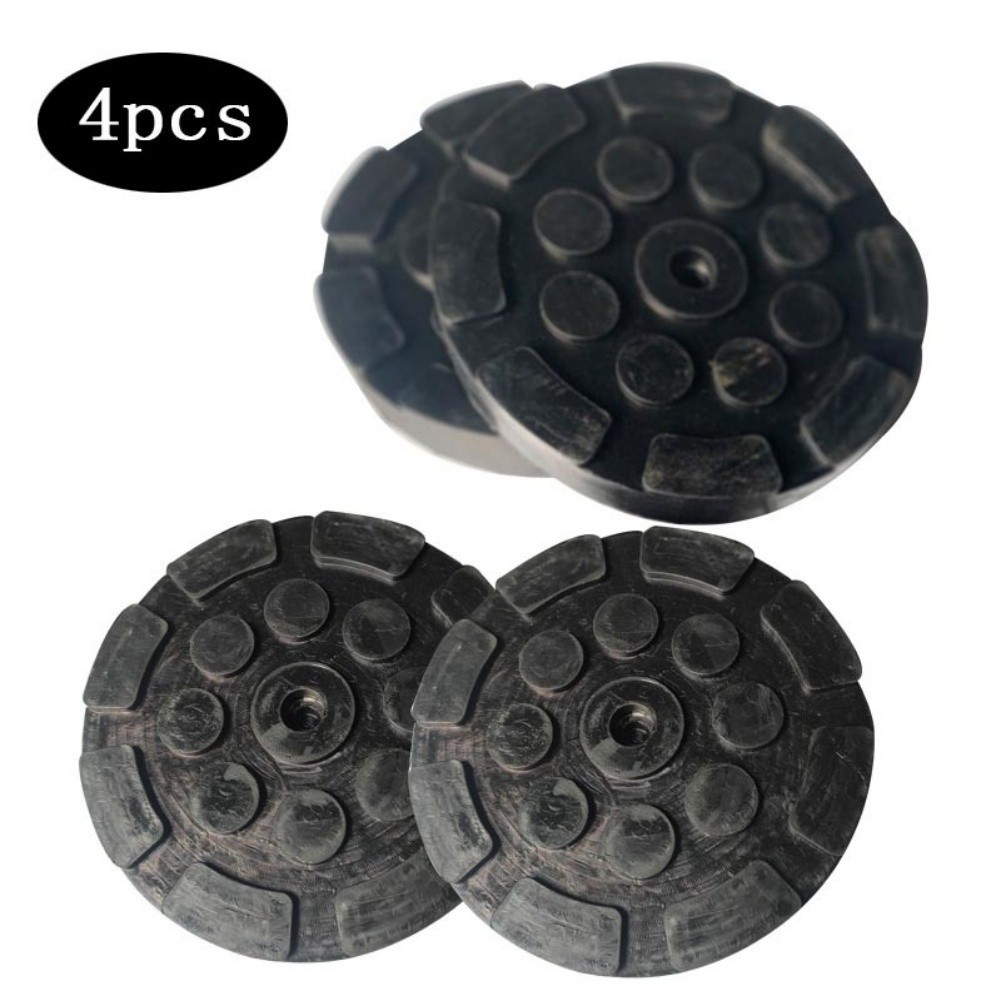 4 Pcs 120mm x 17mm Rubber Jack Pads for Vehicle Frame and Weld Protection