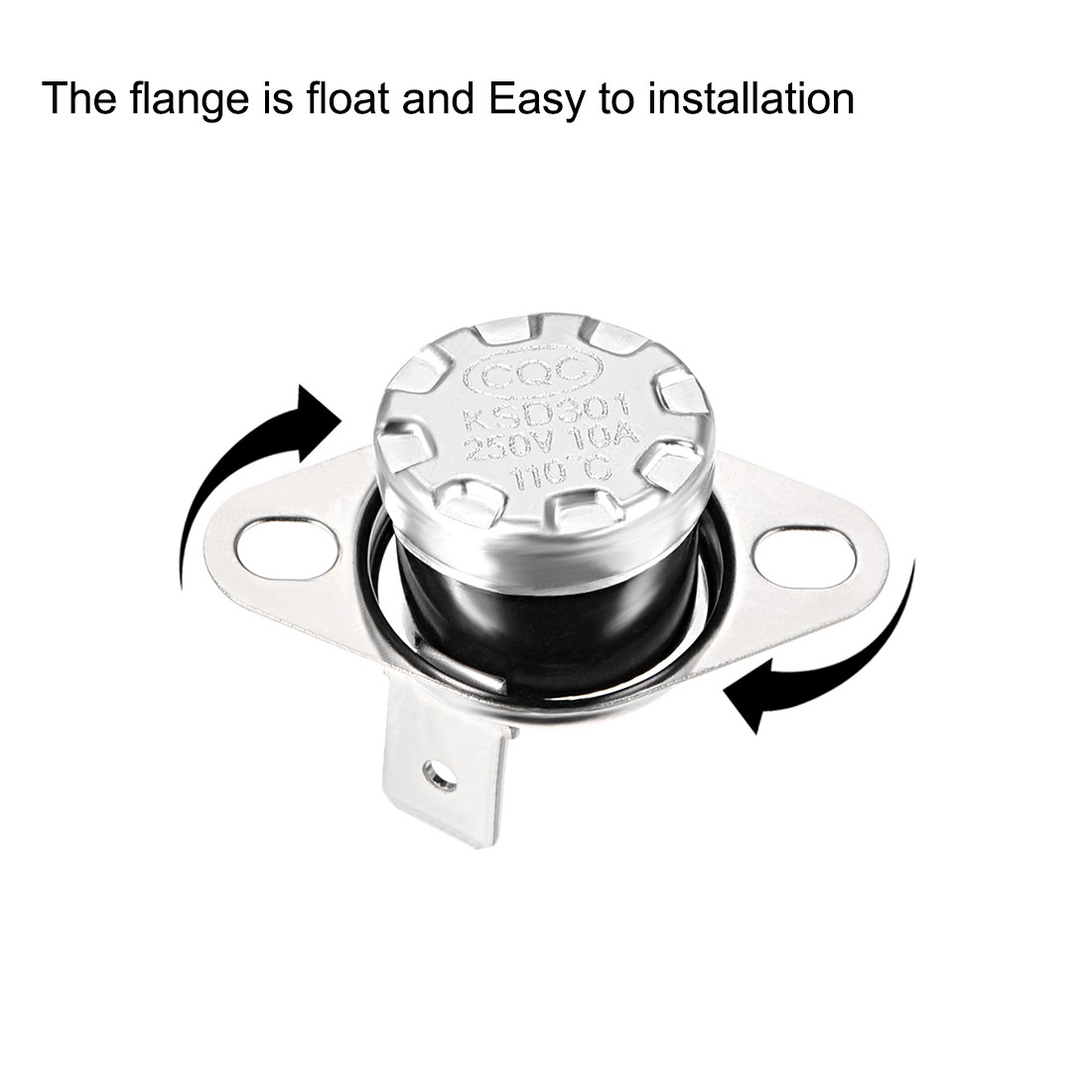 Temperature Control Switch Thermostat 110°C 10A Normally Closed NC 2pcs