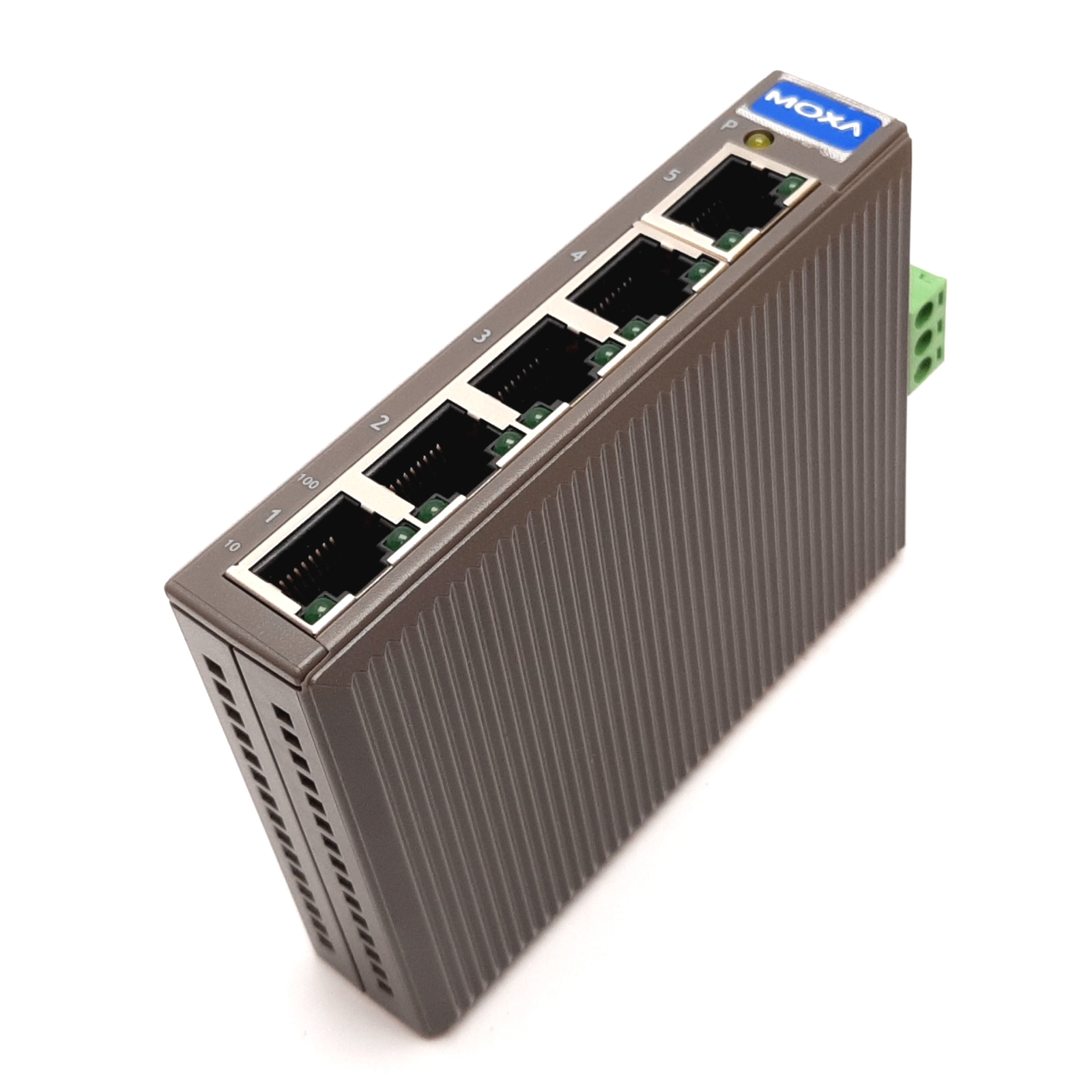 Moxa EDS-205 Unmanaged Ethernet Switch, 5-Port 10/100BaseT(X), 12-48VDC/18-30VAC