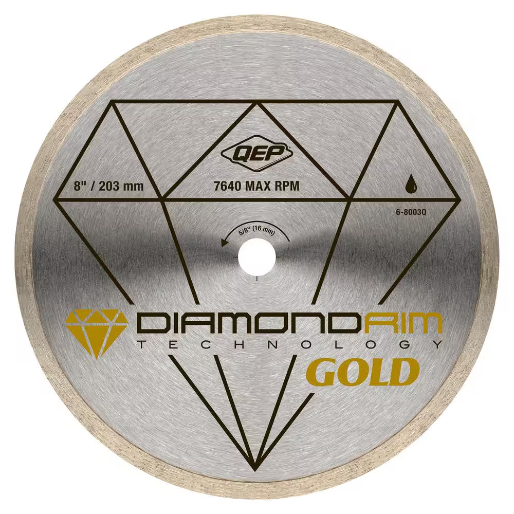 8 in. Premium Diamond Blade for Wet Cutting Porcelain and Ceramic Tile
