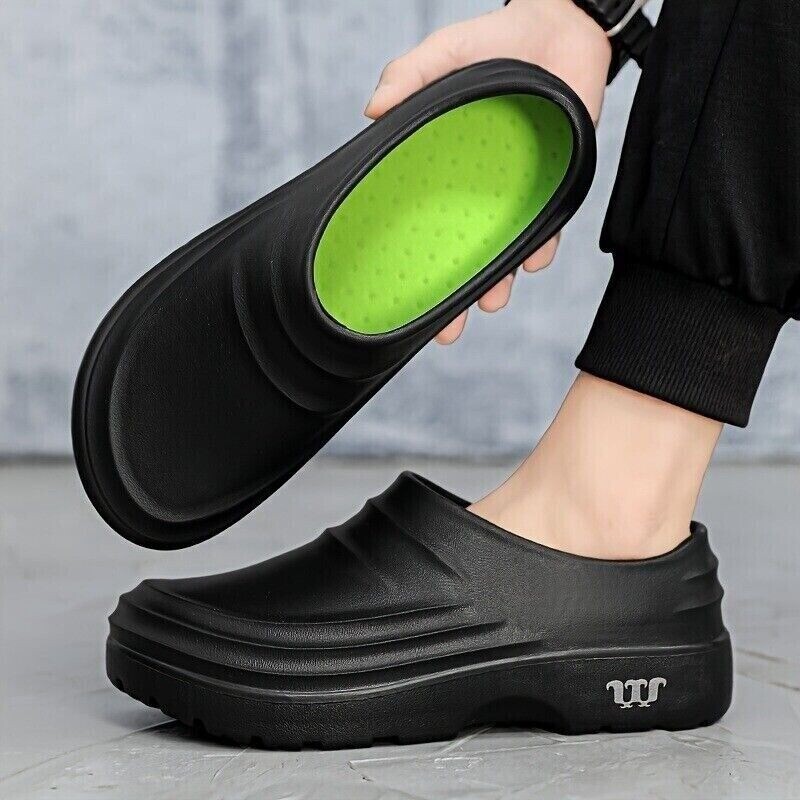 Men's Chef Shoes Non-slip Kitchen Shoes Nurse shoes Work Shoes Sandal US