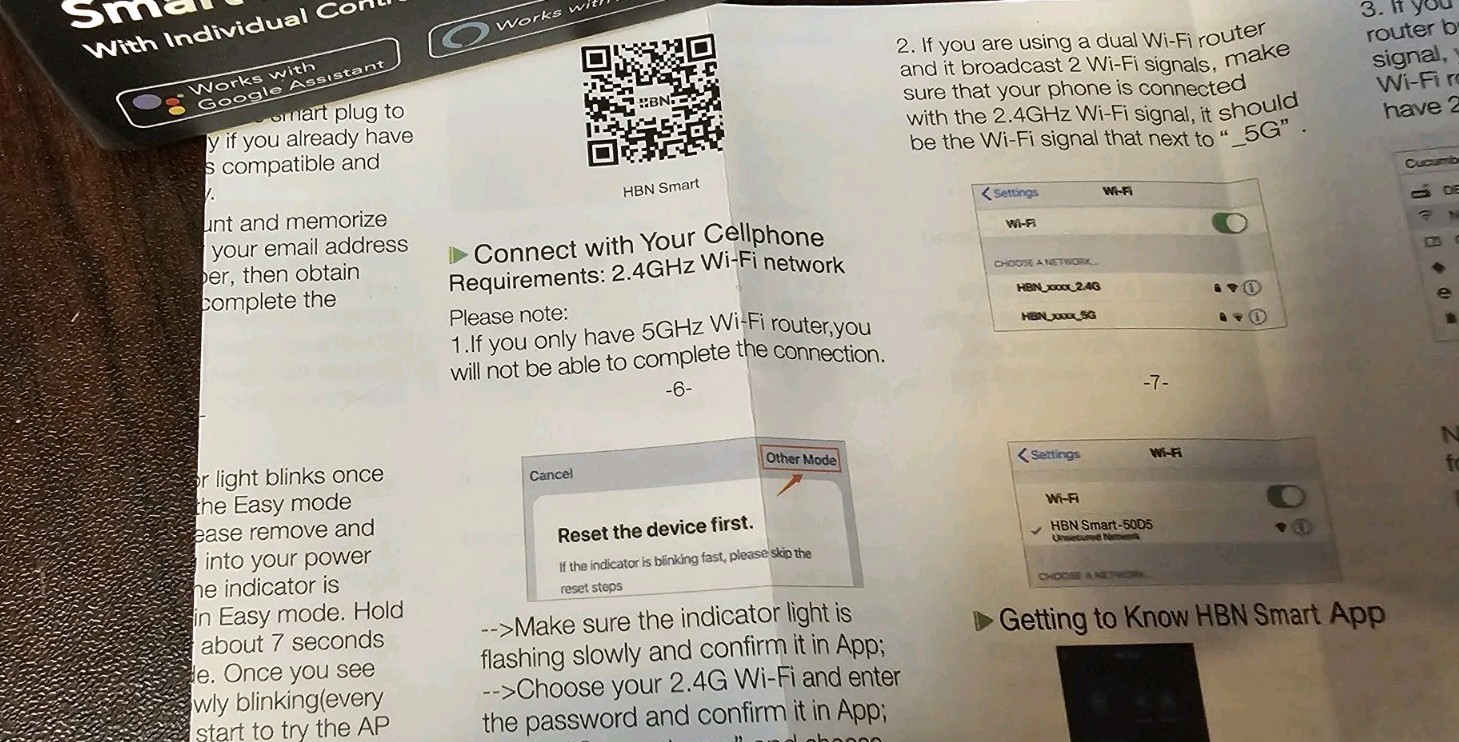 HBN Wi-Fi Smart Plug 2-Pack x2 (4 Smart Plugs, 8 Outlets)