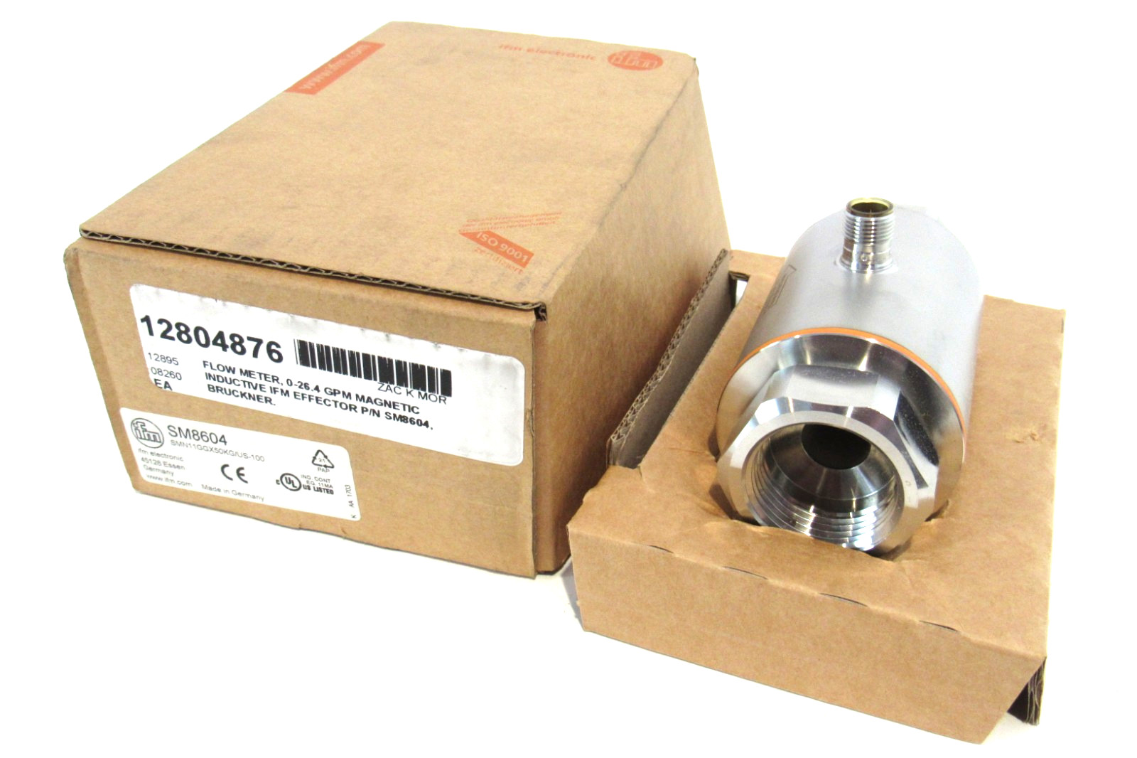 NEW IFM EFECTOR SMN11GGX50KG/US-100 SM8604 FLOW METER SMN11GGX50KGUS100SM8604
