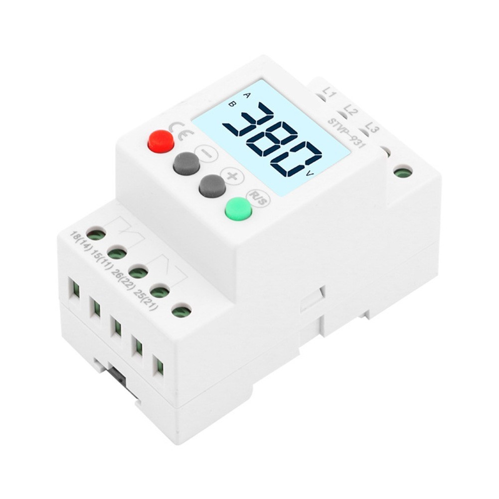 Adjustable Under Over Voltage Protector for 3 Phase Electrical Systems