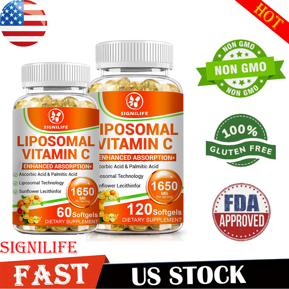 Liposomal Vitamin C 1650mg -120 Capsules - High Absorption Supplements