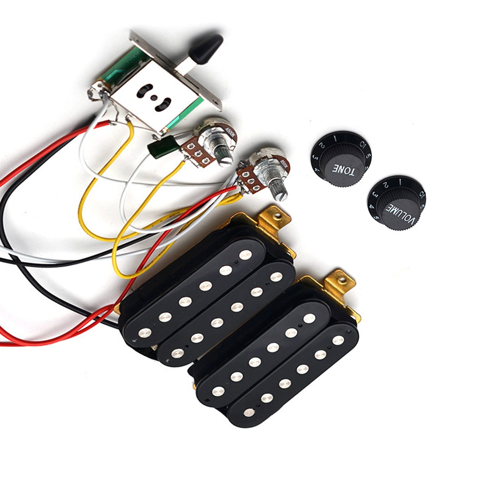 3-Way Switch Wiring Harness Volume Tone Electric Guitar Pickups Humbucker for ST