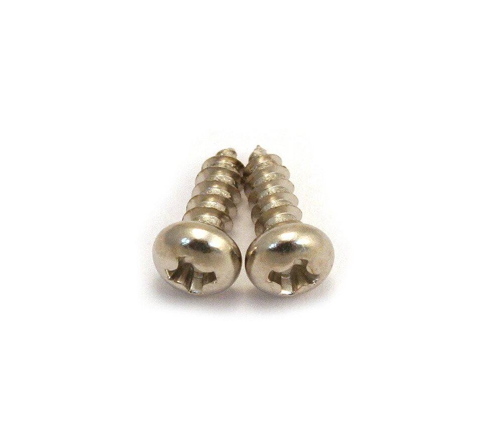 (8) Nickel #2 x 1/4" Guitar/Bass Truss Rod Cover Mounting Screws GS-3206-001