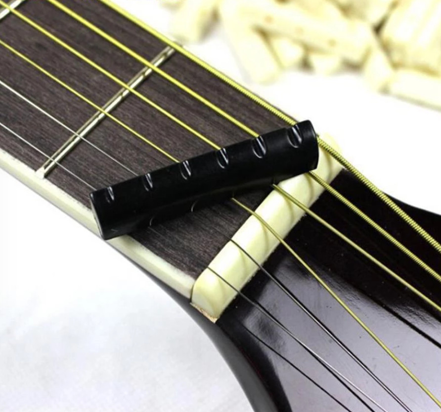 MusicianAtHeart Plastic Slotted Black Nut made for some TAYLOR Guitars
