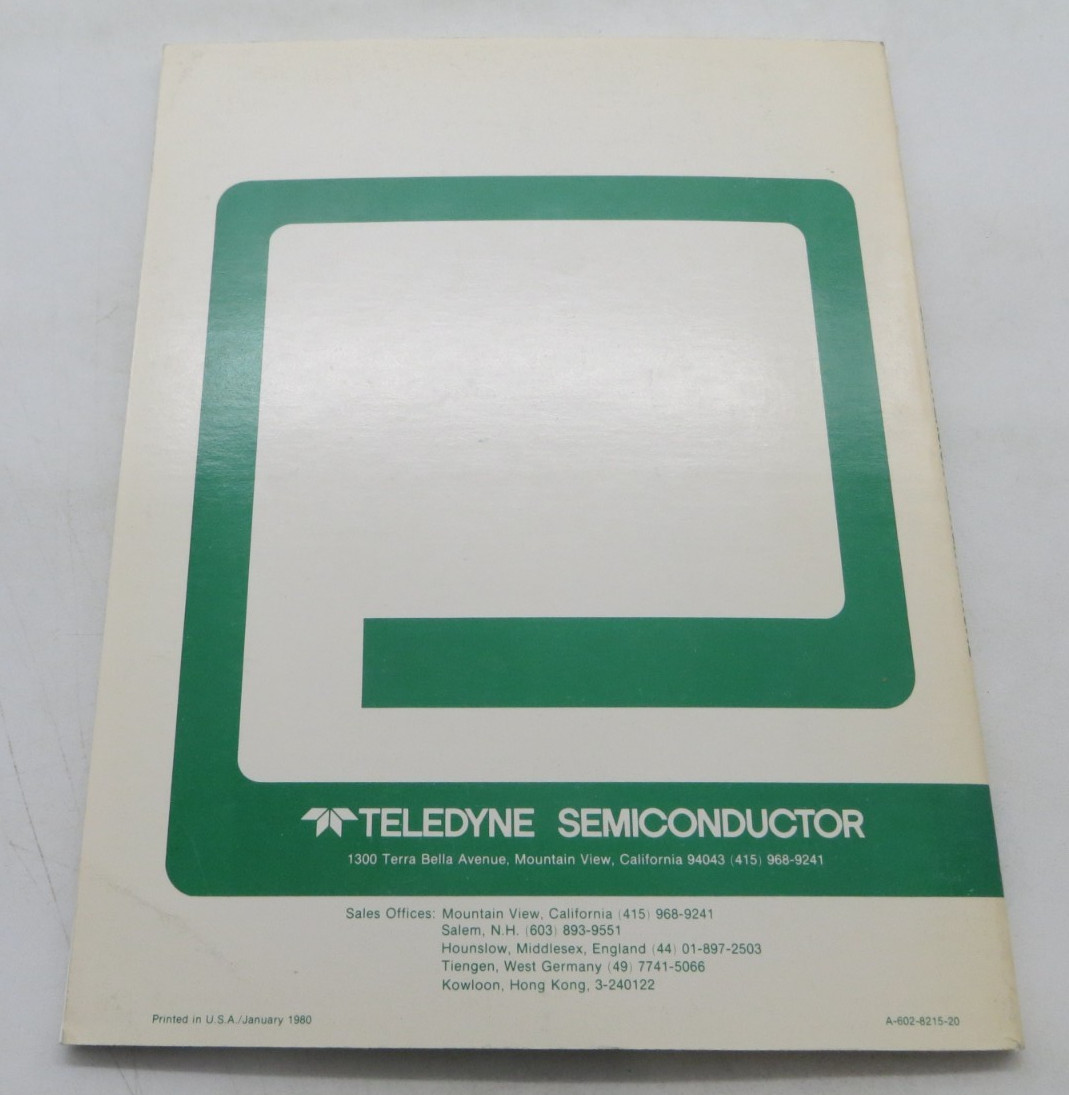 1980 Teledyne Semiconductor Data Conversion Manual vintage computer tech book