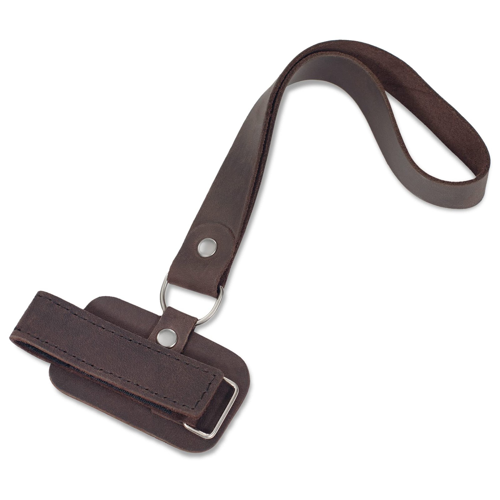 Leather Cane Strap Wrist Strap Brown for Canes and Walking Sticks