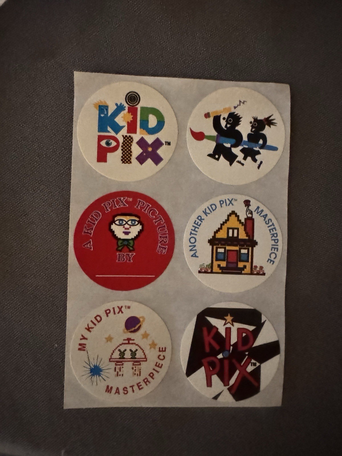 Vintage 1990’s Kid Pix Stickers