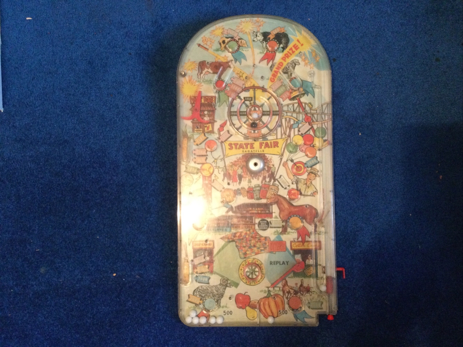 Vintage 1950's State Fair Bagatelle Pinball Machine