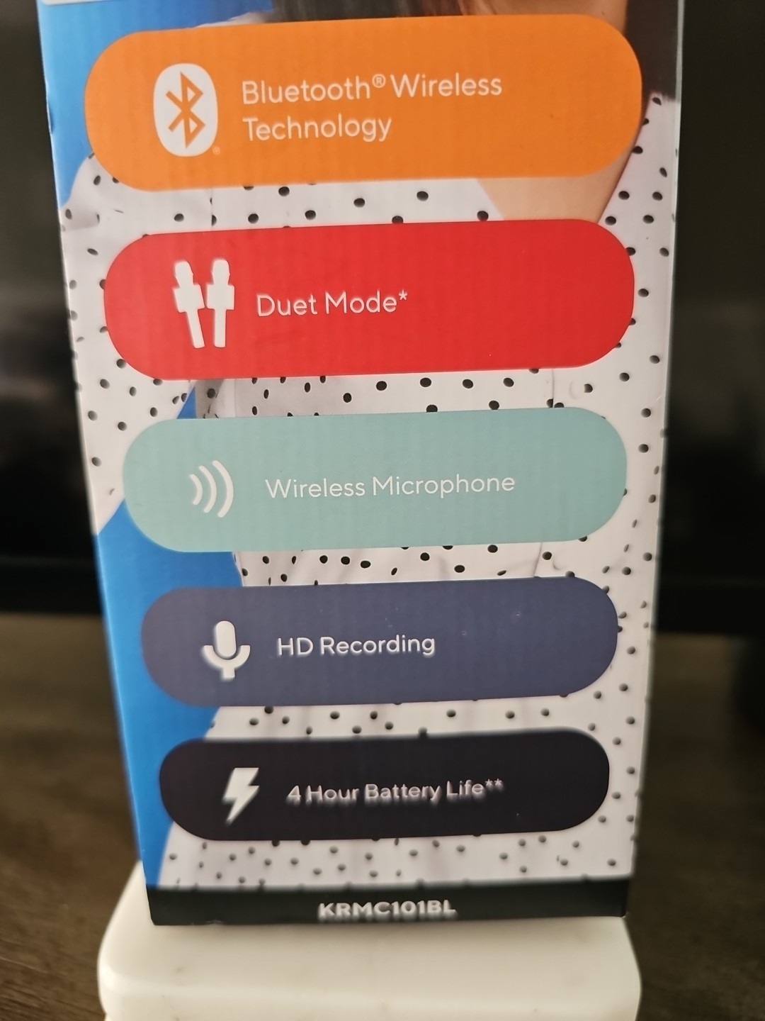Core Innovations KRMC101BL Wireless Bluetooth Karaoke Microphone Color Black