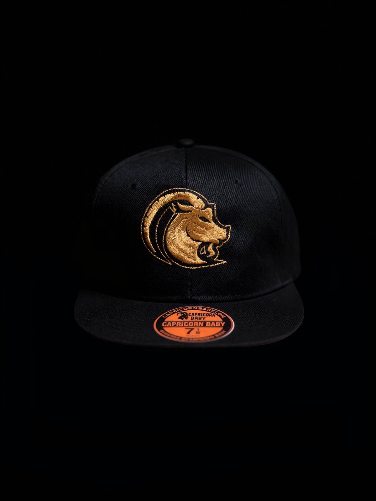 Capricorn Baby Lux Gold Cap Black Gold Embroidered Logo Adjustable